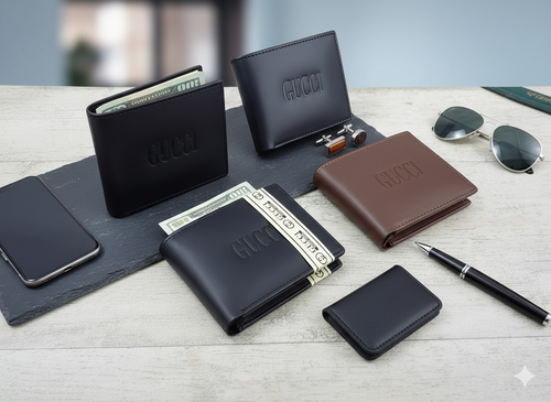 Premium Genuine Leather Men's Bi-Fold Wallet